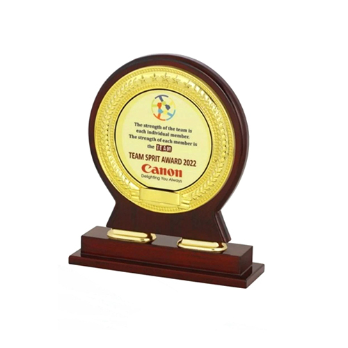 Canon Award Trophy - Shape: Round