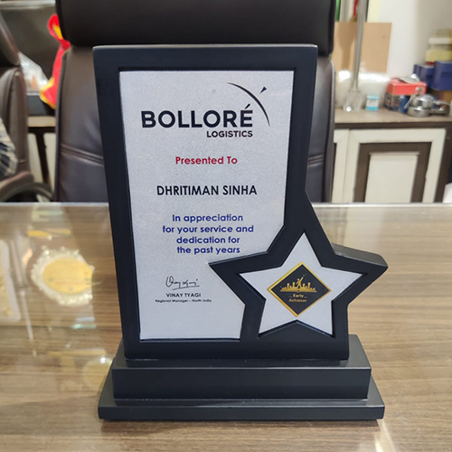 Wooden Star Award Trophy