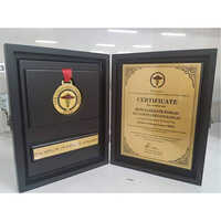 Award Trophy With Medal And Certificate - Style: Artificial