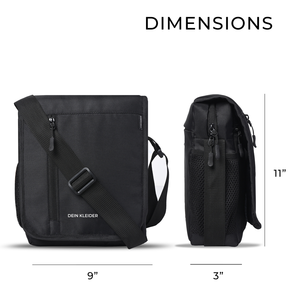 Nylon Flapover Sling Cross Body One Side Shoulder Bag