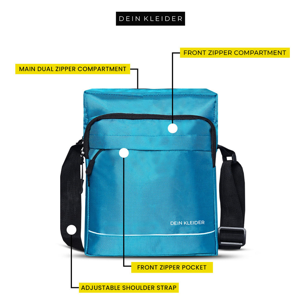 Nylon Sling Cross Body Utility Travel Office Messenger one Side Shoulder Bag
