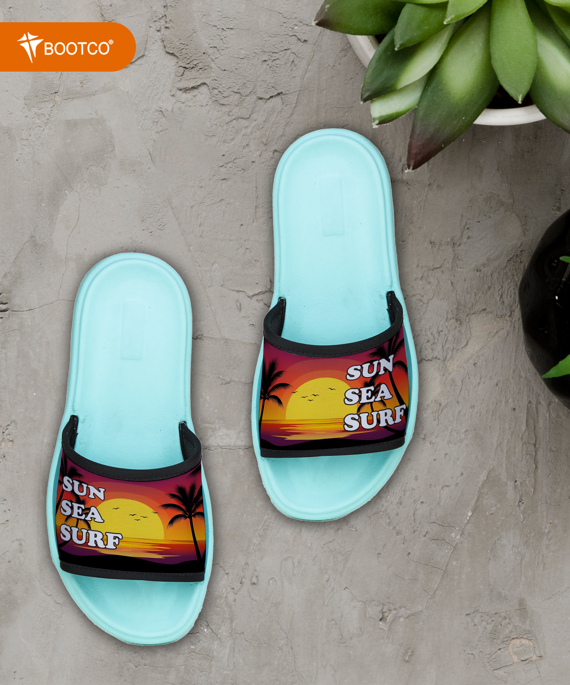 Ladies Printed Flip Flop Slippers 