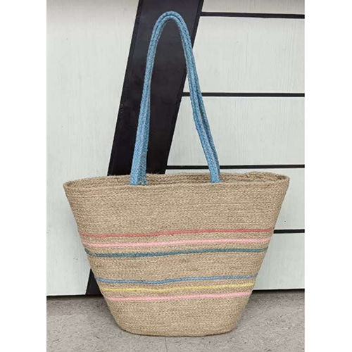 Jute Shopping Bag - Color: Multicolor