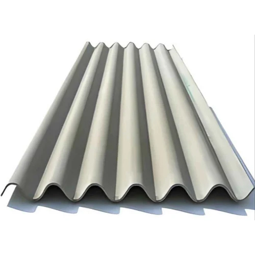 Cement Roofing Sheet - 10x2.5 ft, Grey Color, Plain Mill Surface, 5 mm Thickness | Ideal for Durable Roofing Solutions