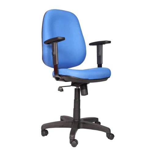 Blue Mid Back Computer Chair - Application: Office