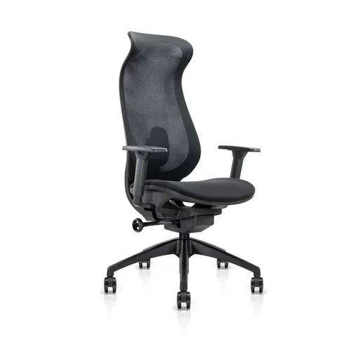 Black Executive Chair - High-Quality Materials, Various Sizes, Sleek Black Finish | Durable, Easy to Clean, Polished Design, Ideal for Office and Industrial Use