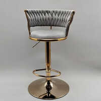 Revolving Bar Chair - Metal, Various Sizes Available | Durable, Polished Finish, Industrial Use, Warranty Included