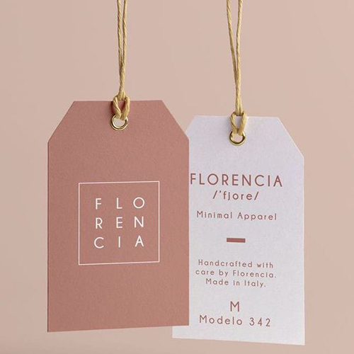 Paper Garment Tag - Shape: Square