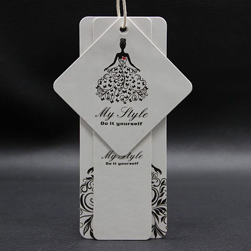 Paper Garment Tag - Shape: Square
