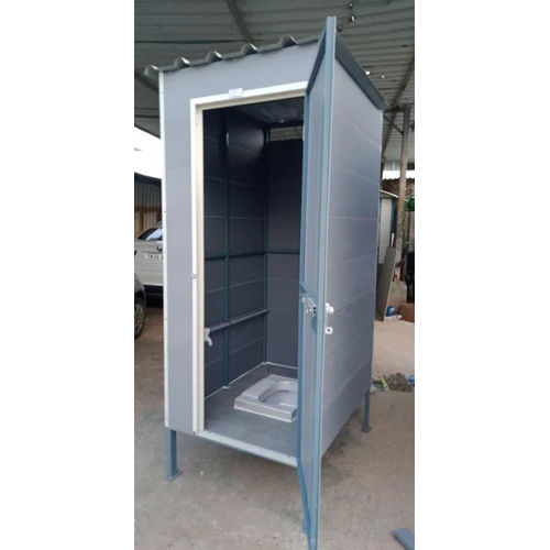 Pvc Portable Toilet Cabin - Color: Gray