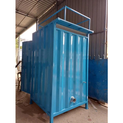 MS Portable Toilet - Mild Steel, 8.6 Foot Height | Blue Color for Optimal Use