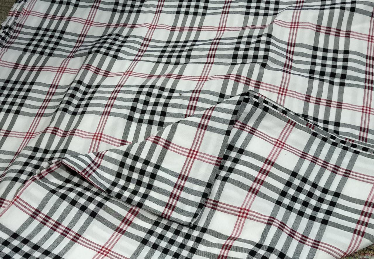 Gadda Check Fabric 14kg - Feature: Anti-static