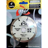 Atc Ceramics And Tiles Cutting Blade - High Speed Steel, 4 Inch Diameter, Silver Color | Circular Blade For Efficient Tile Cutting