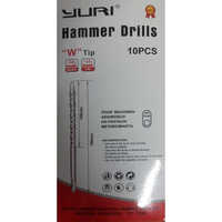 Yuri Hammer Drill Bits - Stainless Steel, 5mm Diameter X 5in Length, Silver Finish | Designed For Efficient Metal Drilling With Hammer Drills