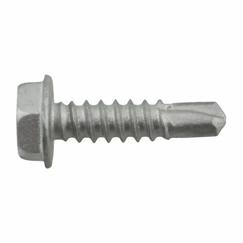 Hex Head Self Drilling Screw - Color: Silver