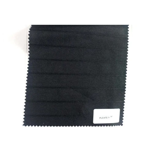 36 Inch Pleated Cotton Fabric - Color: Black