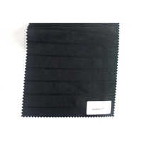 36 Inch Pleated Cotton Fabric - Pure Cotton, 36 Inch Width, Black Color | Washable, Suitable For All Seasons, Custom Length Available
