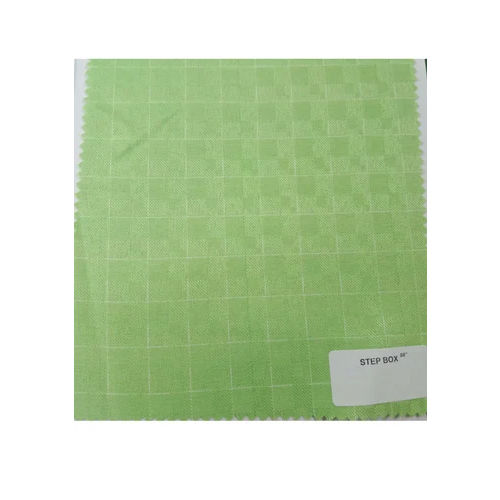 Step Box Cotton Fabric - Color: Green