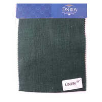 Poly Linen Fabric - 50 Inch, Classic Black Color With Soft Smooth Texture For Casual And Formal Apparel