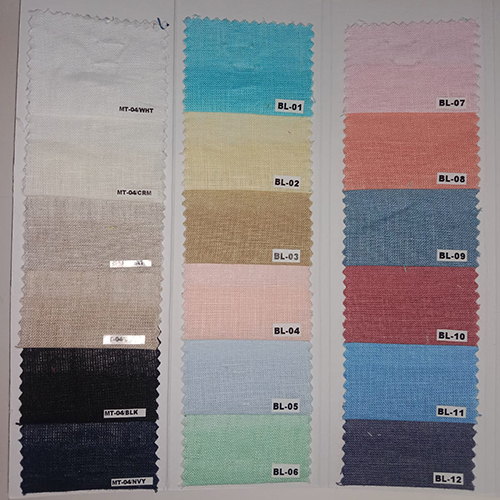 44 Lea 100% Linen Fabric - Color: Multicolor