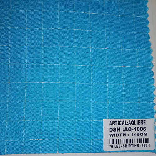 70 Lea 100% Linen Check Fabric