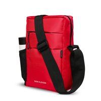 Red Nylon Sling Cross Body Utility Travel Office Business Messenger one Side Shoulder Bag