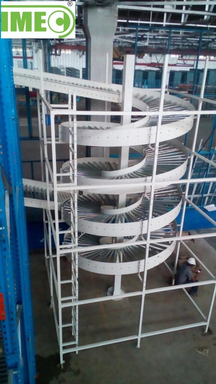 Spiral Gravity Free Flow Roller Conveyor - Length: More Than 1500 Millimeter (Mm)