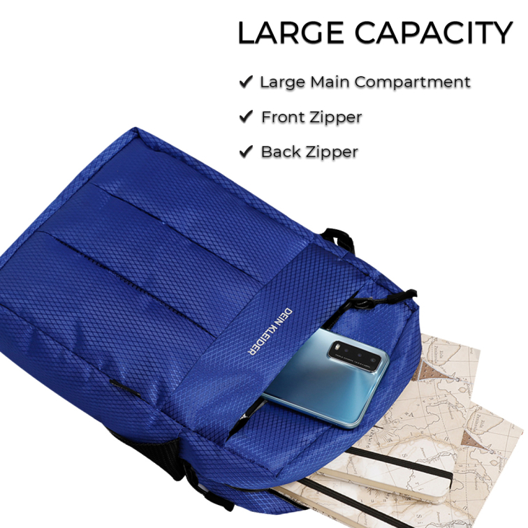 Nylon Crossbody Sling Pouch Bag Blue