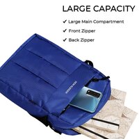 Nylon Crossbody Sling Pouch Bag Blue