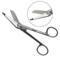 Bandage Scissors - German Stainless Steel, Angled Tip With Blunt Nodule For Safe Cutting