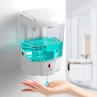 Automatic Touchless Soap Dispenser - 700ml Capacity, White Abs Material, Infrared Motion Sensor For Hospitals, Homes, Offices And Public Spaces - Non-drip, Wall Mounted, Energy Efficient Design