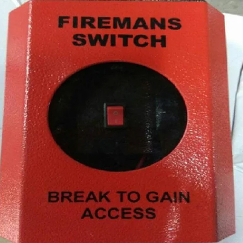 Elevator Firemans Switch - Color: Red