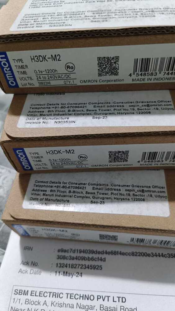 OMRON ON DELAY TIMER 24 TO 240VAC, H3DK-M2
