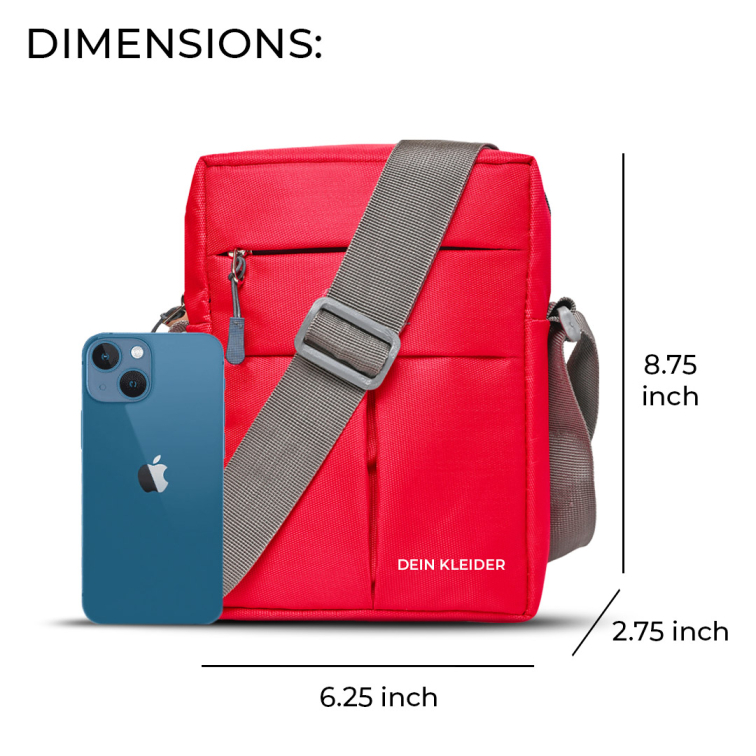 Cross Body Messenger Sling Bag Red