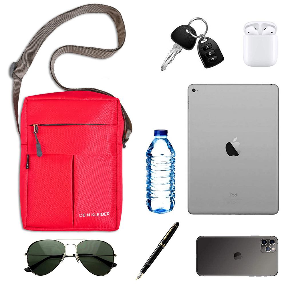 Cross Body Messenger Sling Bag Red