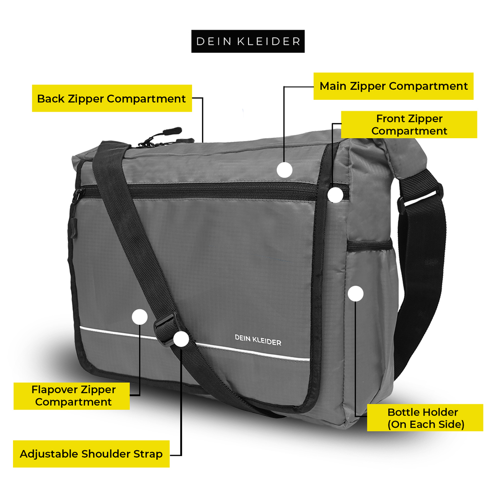 Classic Messenger Bags Grey