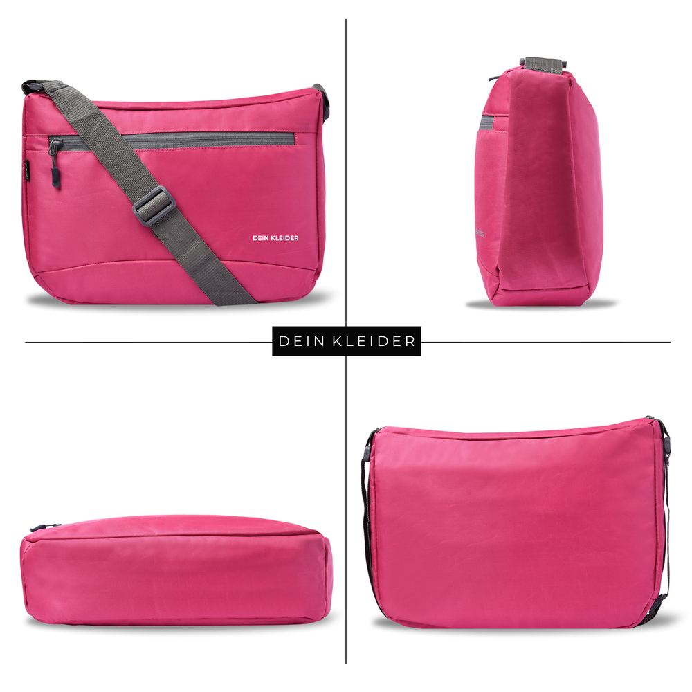 Cross Body Messenger Sling Bag Pink