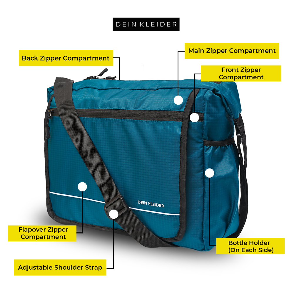 Classic Messenger Bags Aqua