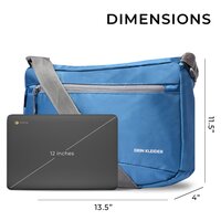 Cross Body Messenger Sling Bag Aqua