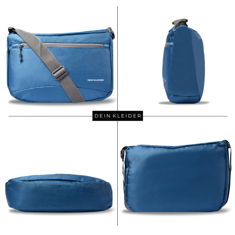 Cross Body Messenger Sling Bag Aqua