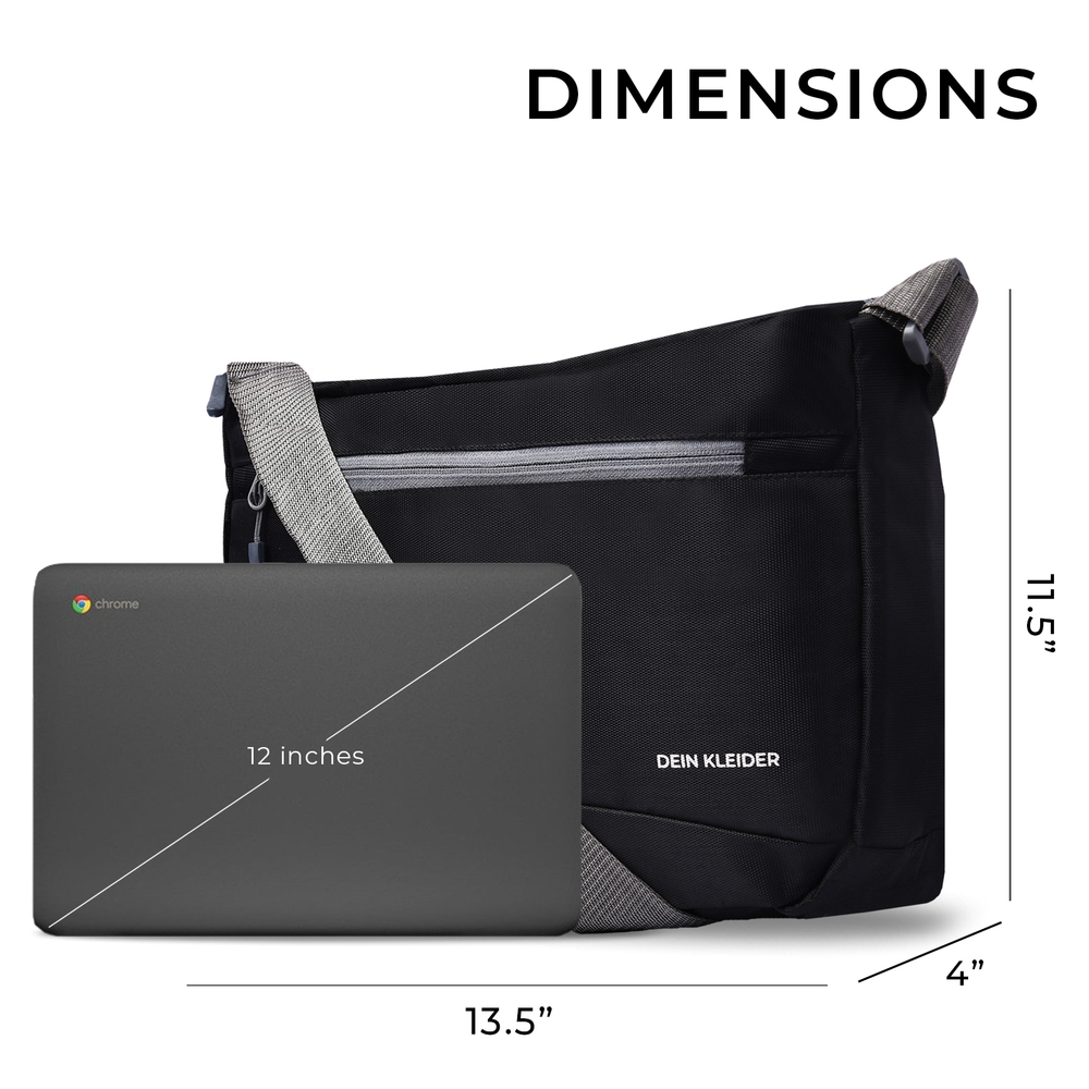 Cross Body Messenger Sling Bag Black