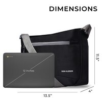 Cross Body Messenger Sling Bag Black