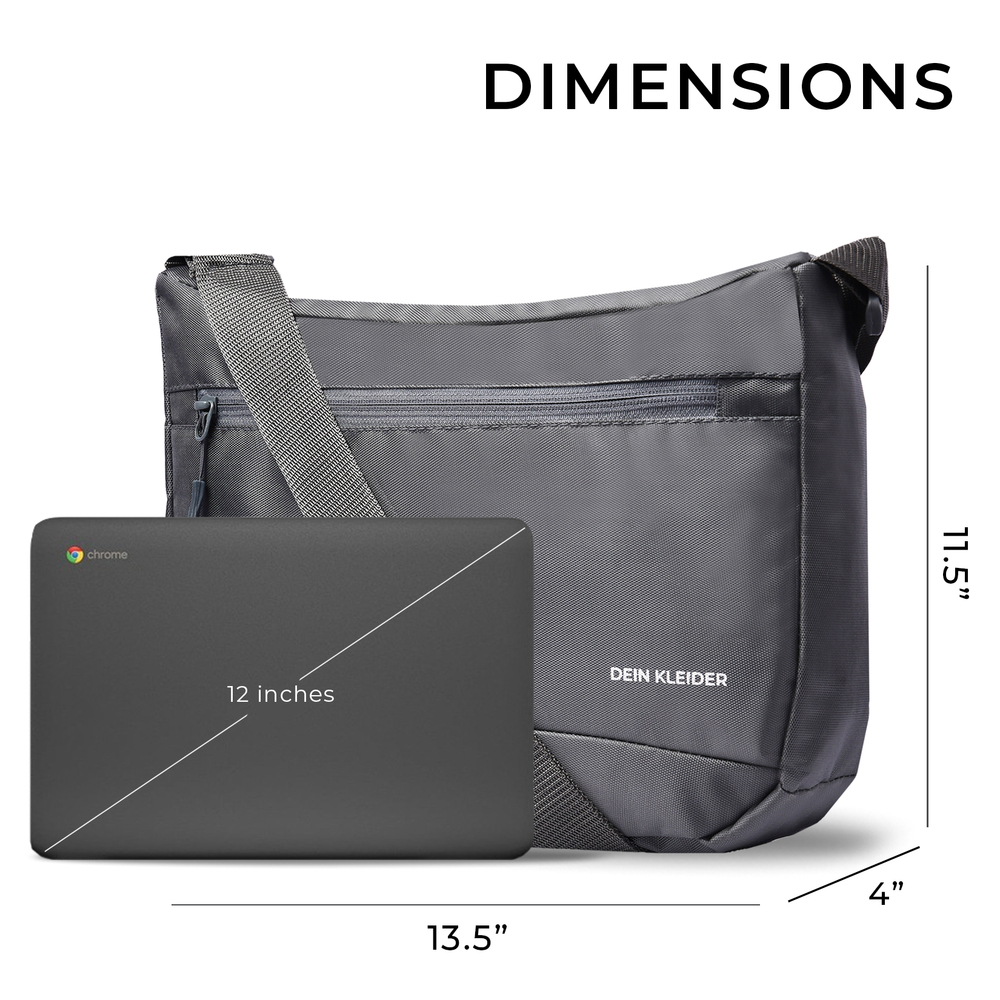 Cross Body Messenger Sling Bag Grey