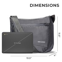 Cross Body Messenger Sling Bag Grey