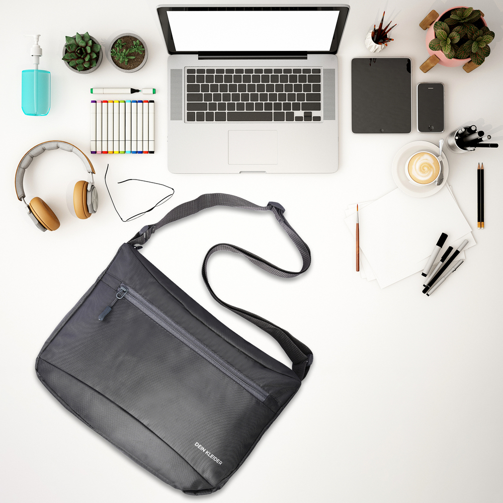 Cross Body Messenger Sling Bag Grey