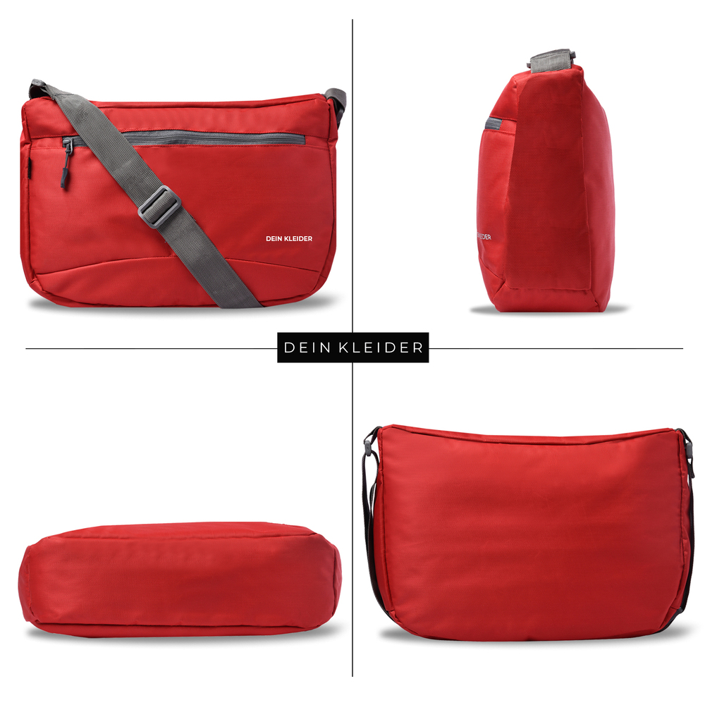 Cross Body Messenger Sling Bag Red