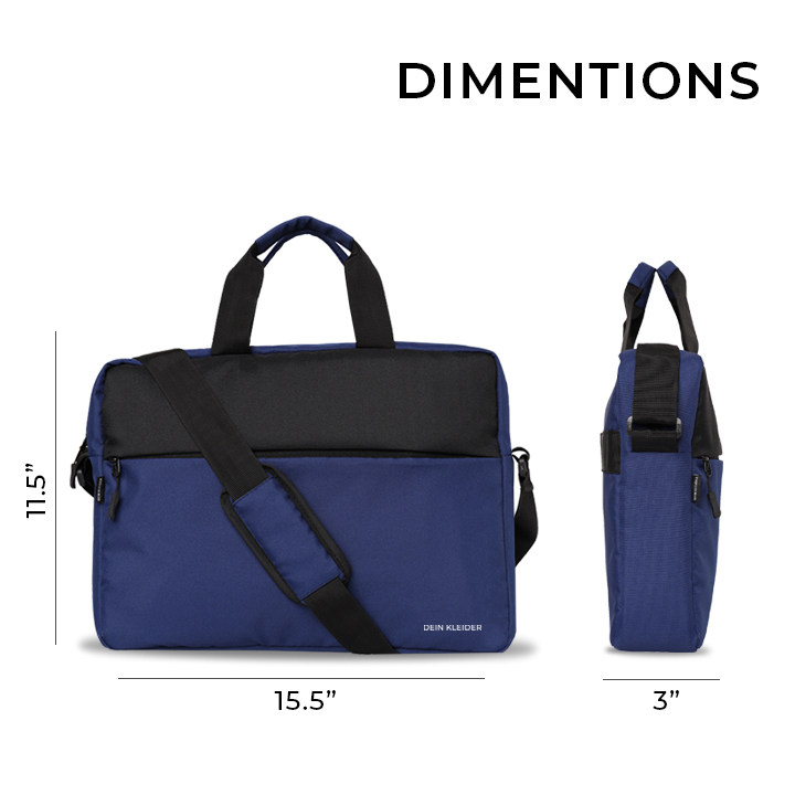 Blue Office Laptop Messenger Bag