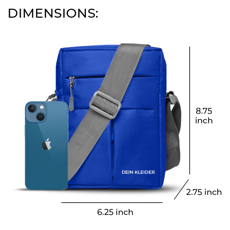 Cross Body Messenger Sling Bag Blue