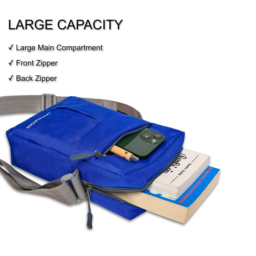 Cross Body Messenger Sling Bag Blue