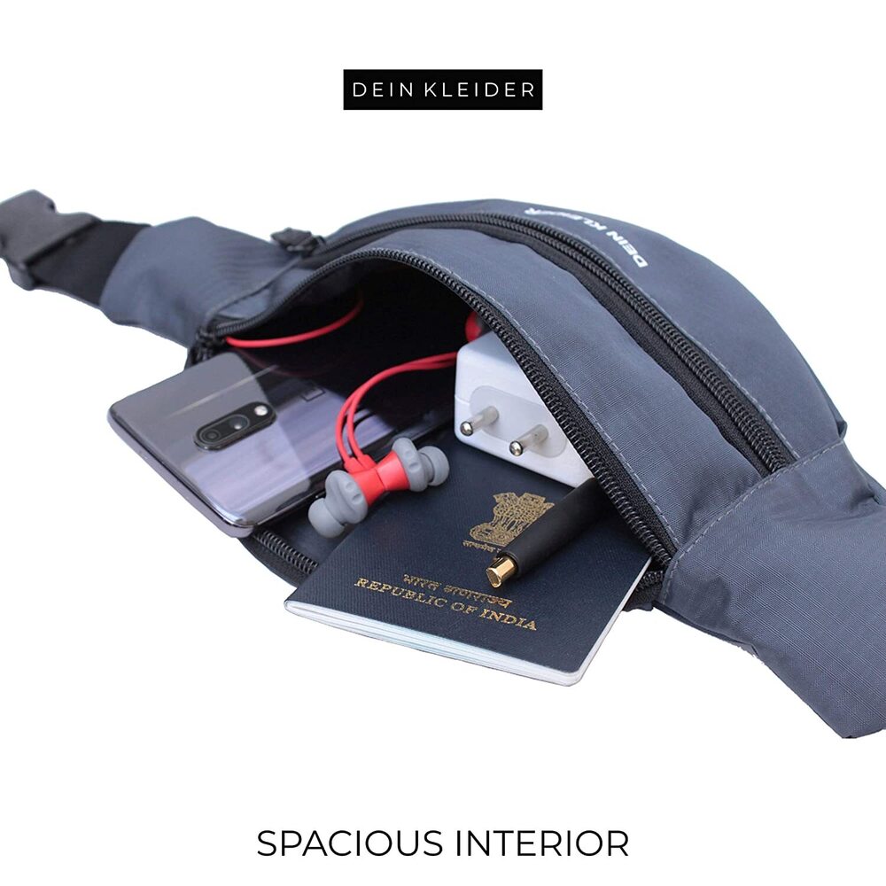 Waist Pack Travel Handy Hiking Zip Pouch Document Money Phone Belt Sport Bag Bum Bag